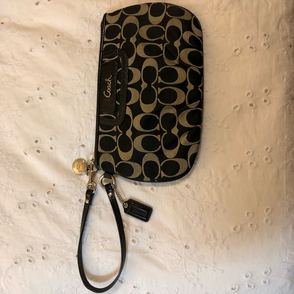 Small coach wristlet